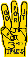 Foam Hands: 23 inch Three Finger Foam Hands